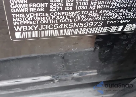 2019 BMW X2 Sdrive28I z USA, uszkodzony, nr VIN WBXYJ3C54K5N59973